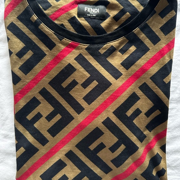 Fendi FF monogram printed t-shirt women XXS - Picture 7 of 9